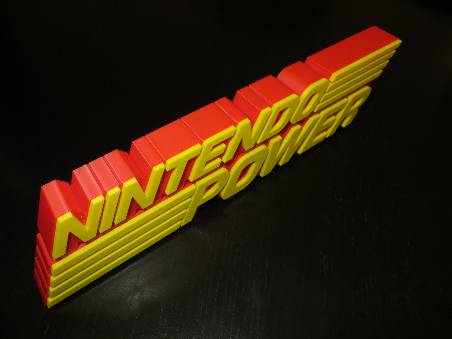 Nintendo Power 3D Printed Retro Logo Display Sign