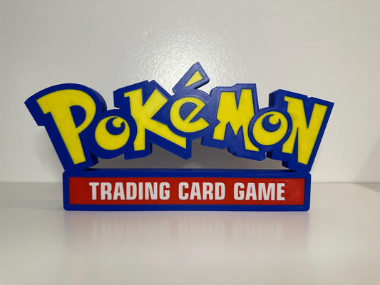 Pokémon Trading Card Game TCG 3D Printed Logo Display Sign